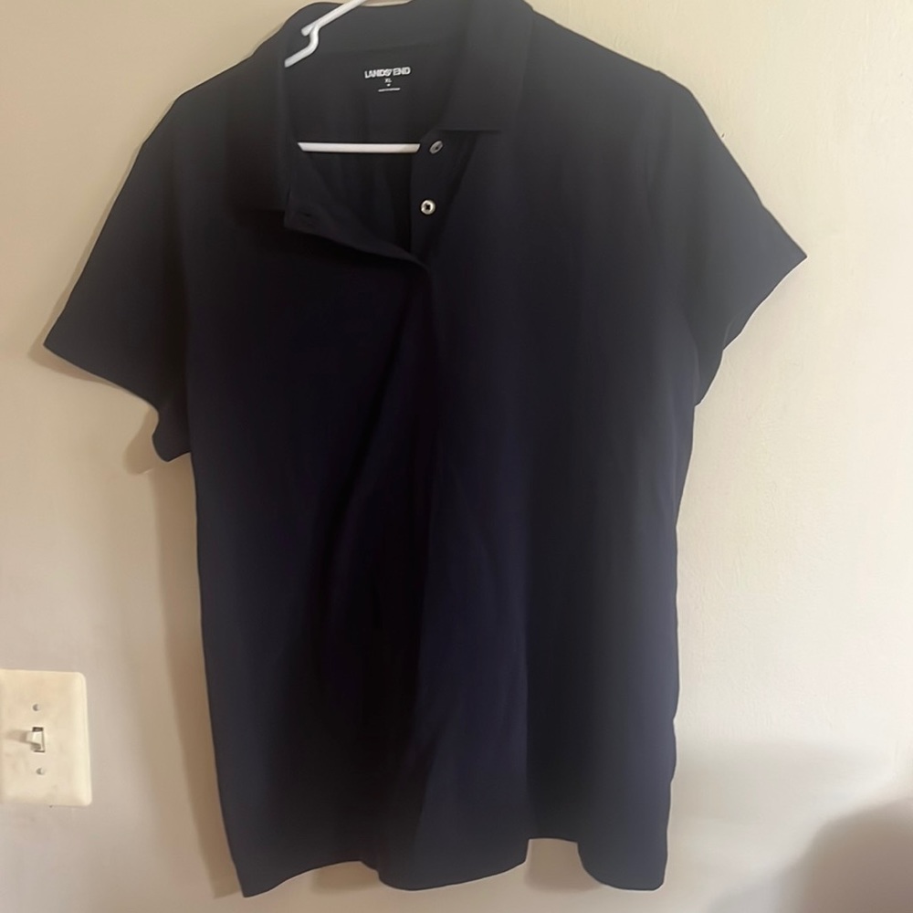 Lands End polo women’s XL dark blue